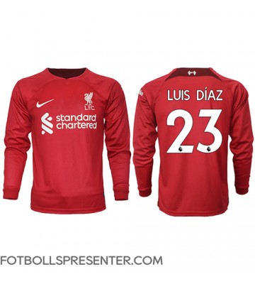 Liverpool Luis Diaz #23 Hemma Matchtröja 2022-23 Långärmad
